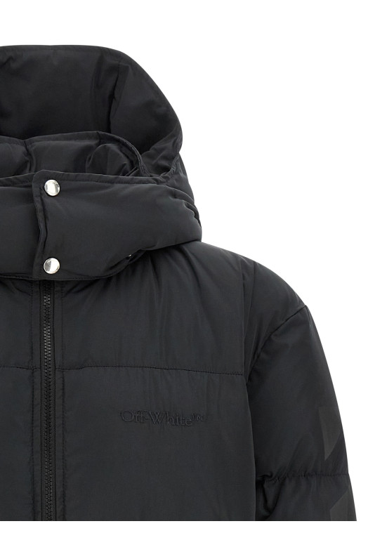 'Diagonal Arrow' down jacket Black