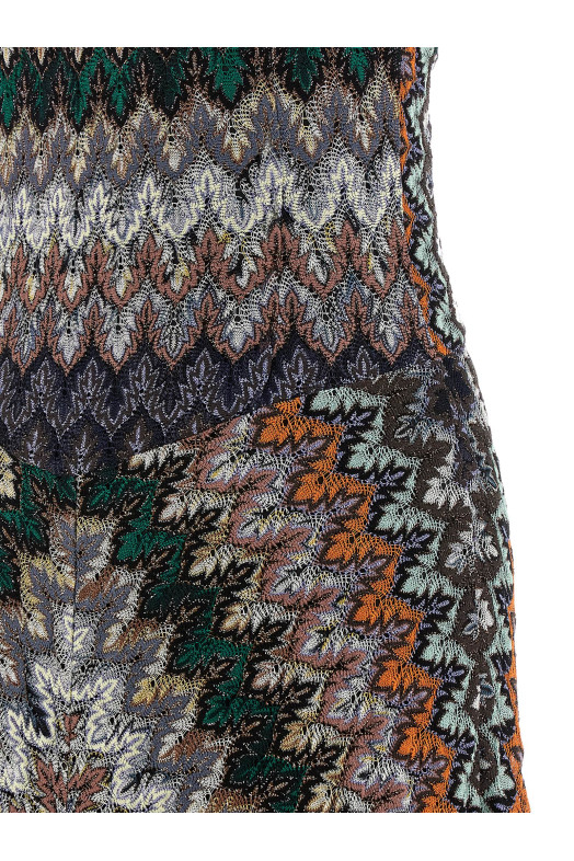 Lamé viscose dress Multicolor