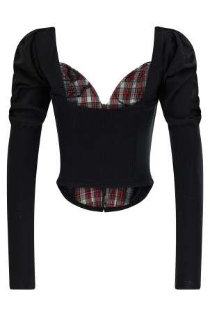 'Bea Corset' cardigan Black