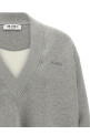 Logo embroidery sweatshirt Gray