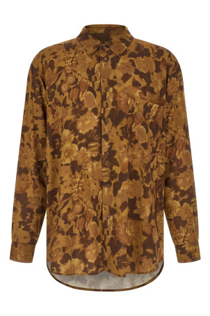 'Dried Flower' shirt Brown