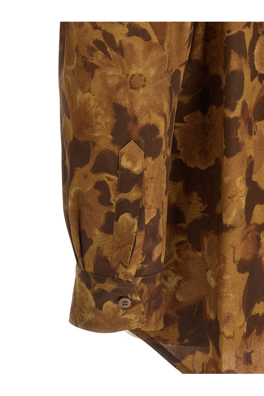 'Dried Flower' shirt Brown