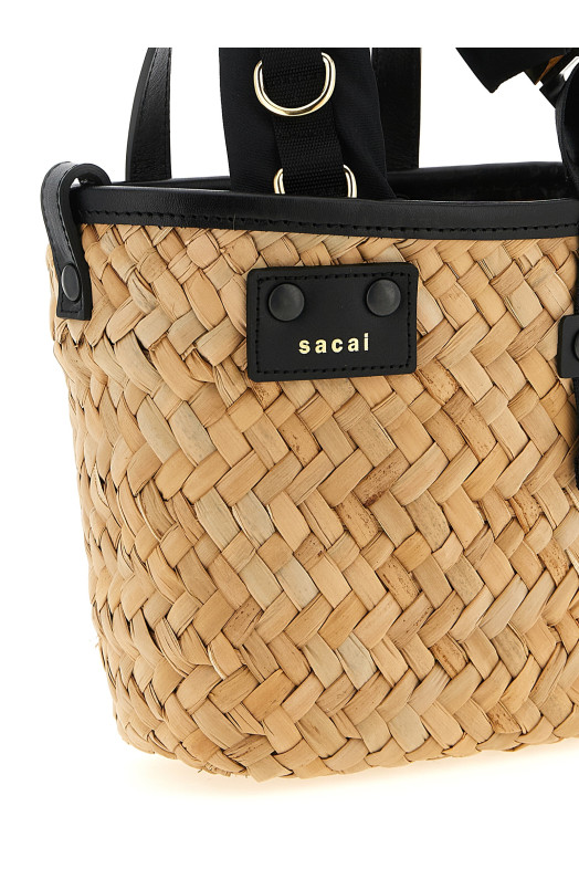 Micro 'Hybrid March' handbag Beige