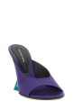 Satin mules Purple