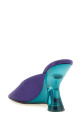 Satin mules Purple