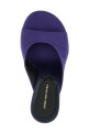 Satin mules Purple