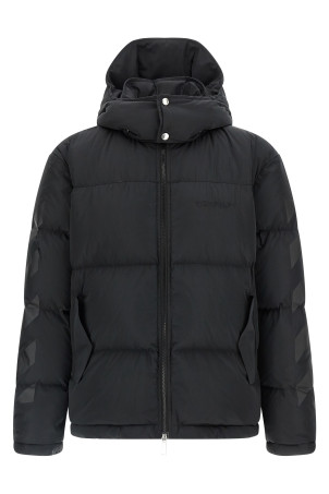 'Diagonal Arrow' down jacket Black