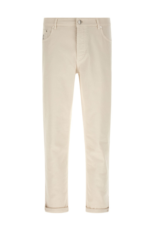 Comfort cotton jeans Beige