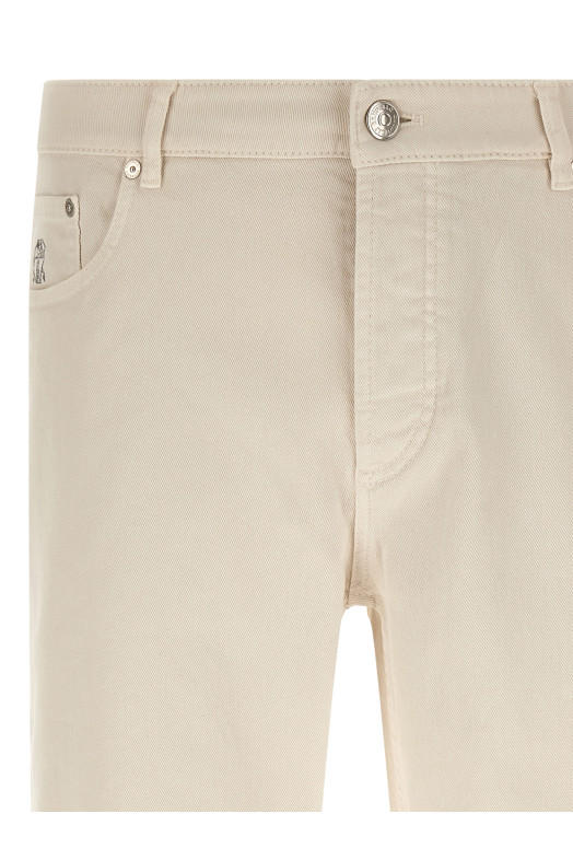 Comfort cotton jeans Beige