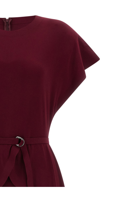 Peplum dress Bordeaux