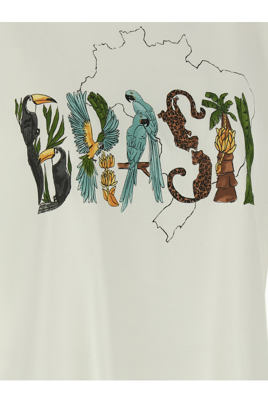 'Off-White Brasil' T-shirt White