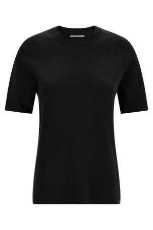 Mercerized cotton t-shirt Black