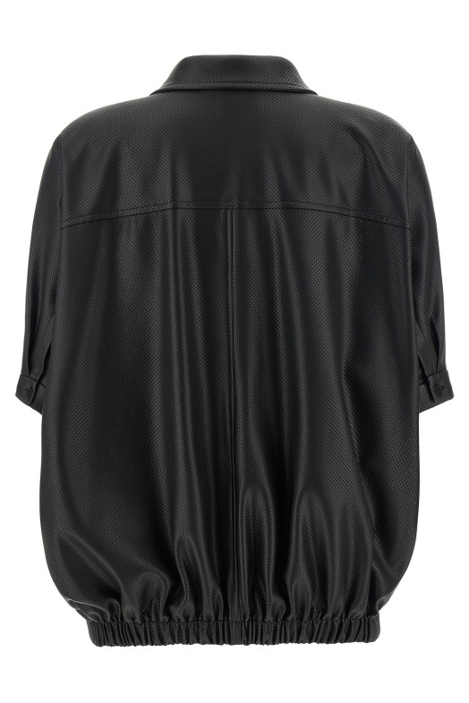 Openwork jacket Black