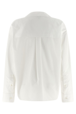 'Anagram' diagonal shirt White