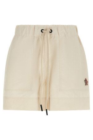 Technical froissé shorts White