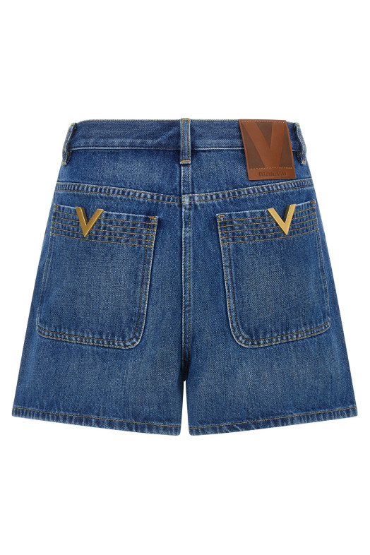 Valentino Garavani VGold Shorts Blue