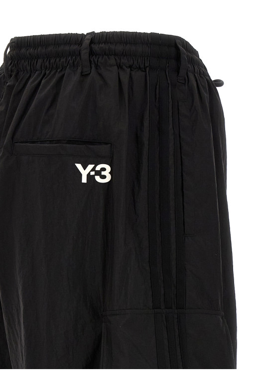 'Nylon Wired 3-Stripes' joggers Black