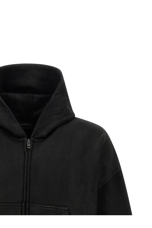 Cropped hoodie Black