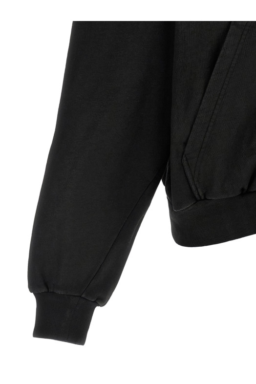 Cropped hoodie Black