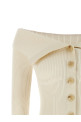 'Rebellion Bandeau' cardigan Beige