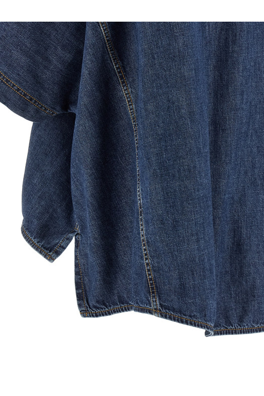 'Shiny Pockets' shirt Blue