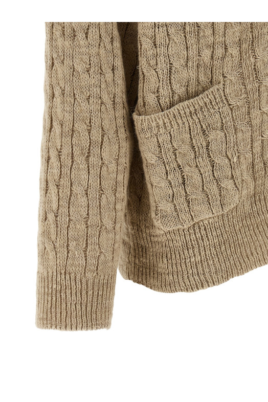Braided cardigan Beige