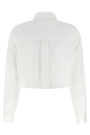 'Baby Fox' cropped shirt White