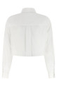 'Baby Fox' cropped shirt White