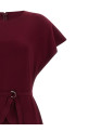 Peplum dress Bordeaux