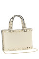 Valentino Garavani 'Rockstud' mini shopping bag Beige