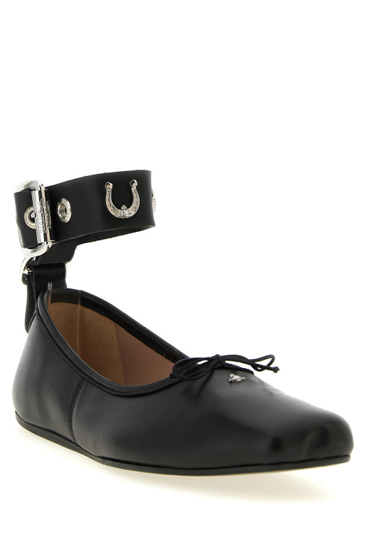 'Bardot' ballet flats Black