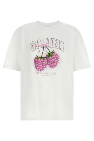 'Raspberry' T-shirt White