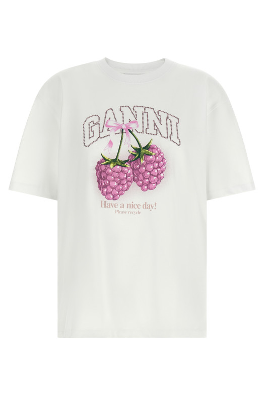 'Raspberry' T-shirt White