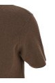 Mercerized cotton t-shirt Brown