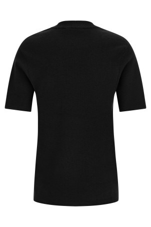 Mercerized cotton t-shirt Black