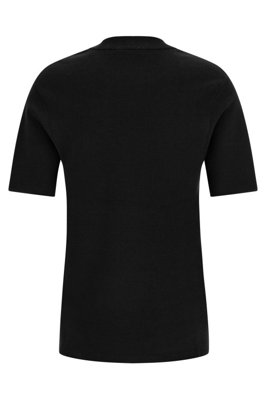 Mercerized cotton t-shirt Black