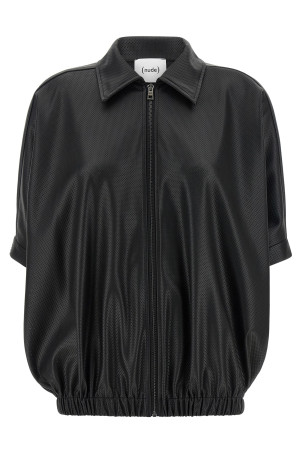 Openwork jacket Black