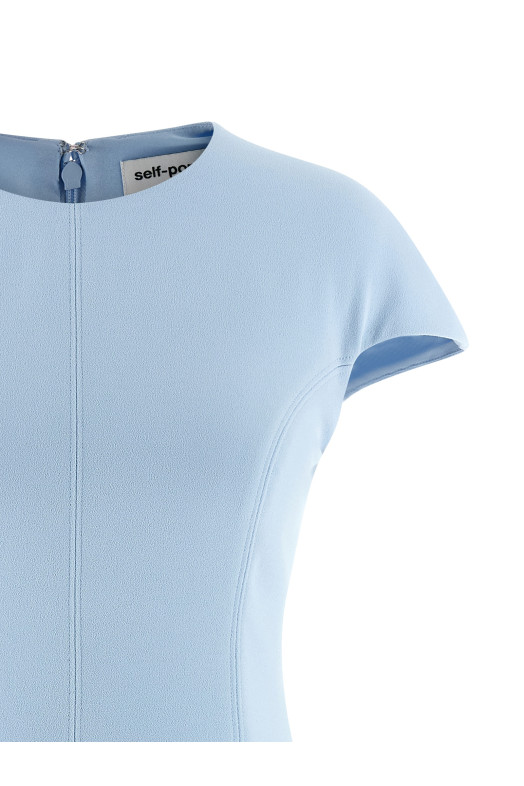 'Blue Crepe Lace' dress BLUE