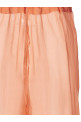Feather silk pants Pink