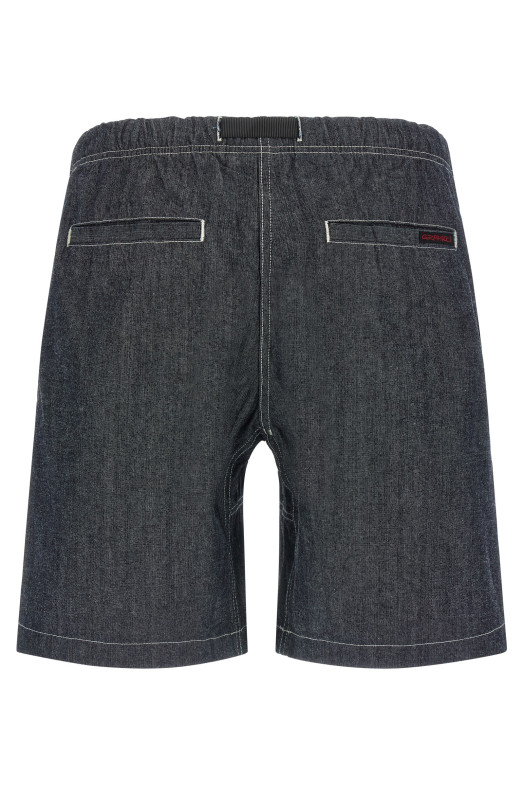 'Japanese Chambray' bermuda shorts Blue
