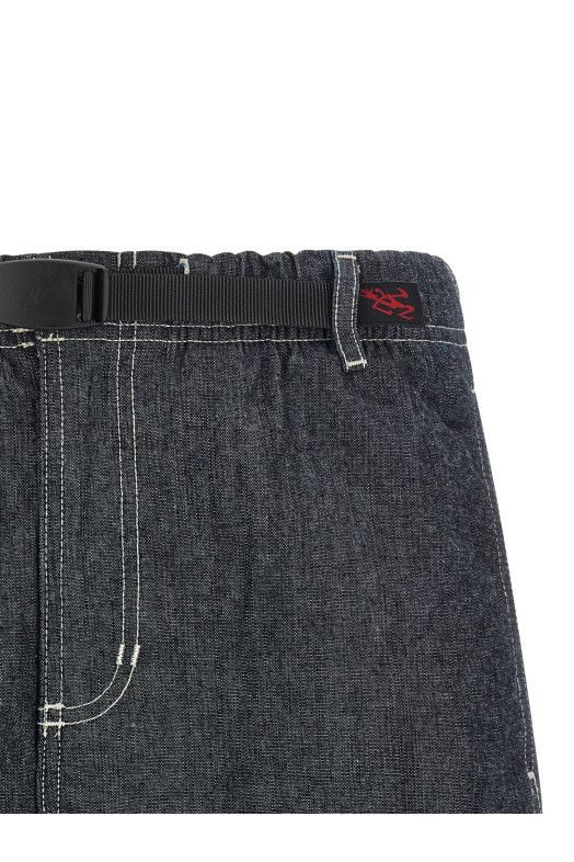'Japanese Chambray' bermuda shorts Blue