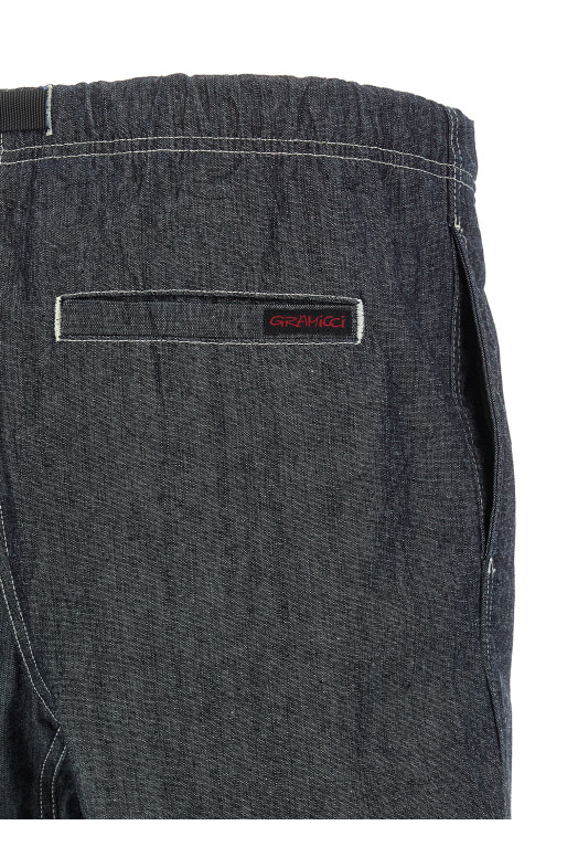 'Japanese Chambray' bermuda shorts Blue