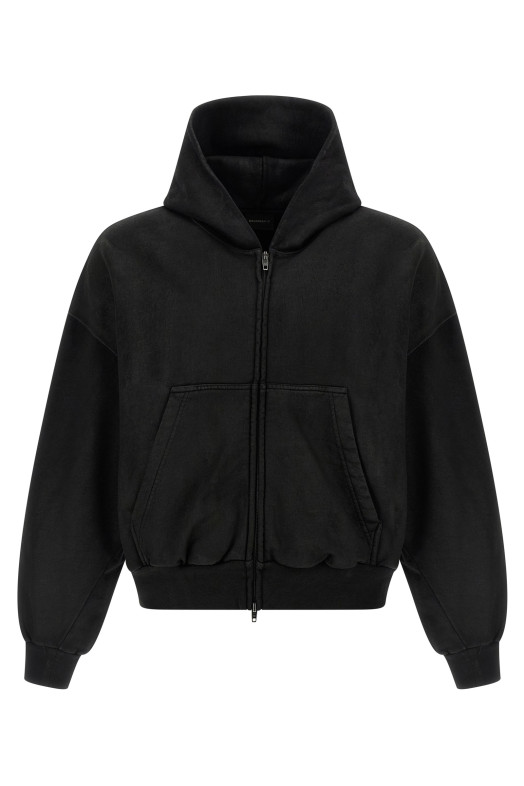 Cropped hoodie Black