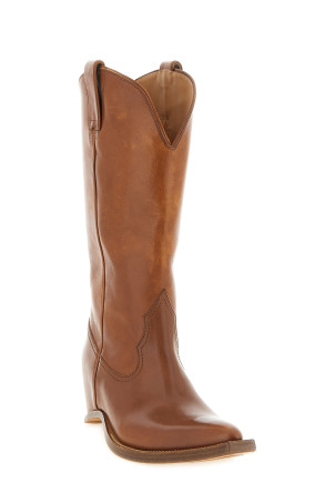 'Heel-Less' boots Brown