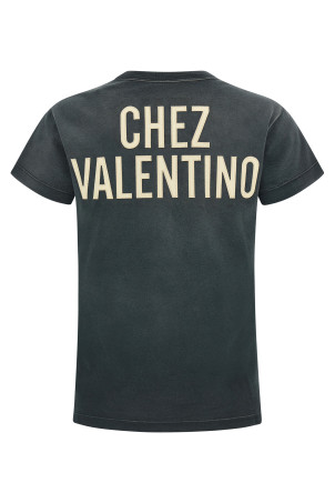 Valentino Garavani 'Panther Lady' T-shirt Gray
