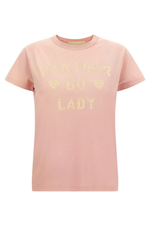 Valentino Garavani 'Panther Lady' T-shirt Pink