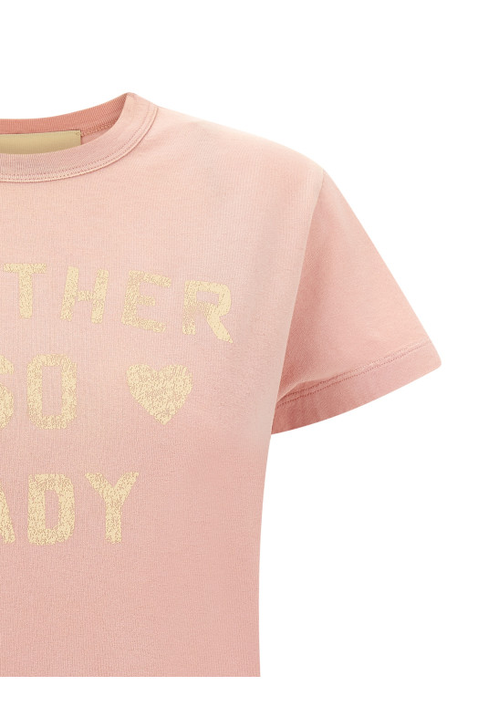 Valentino Garavani 'Panther Lady' T-shirt Pink