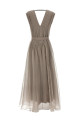 Silk dress Beige