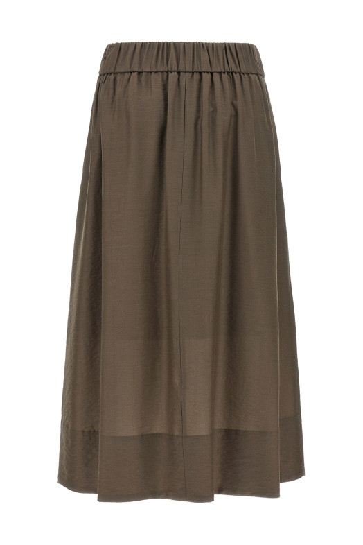 A-line skirt Brown