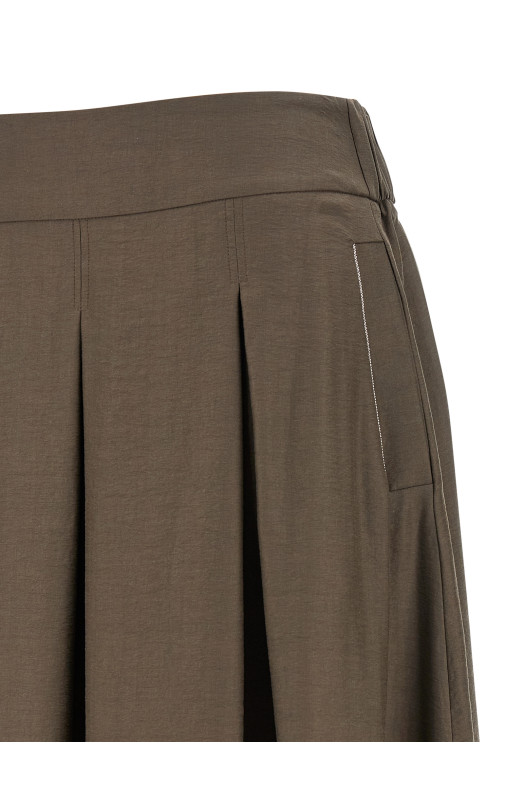 A-line skirt Brown